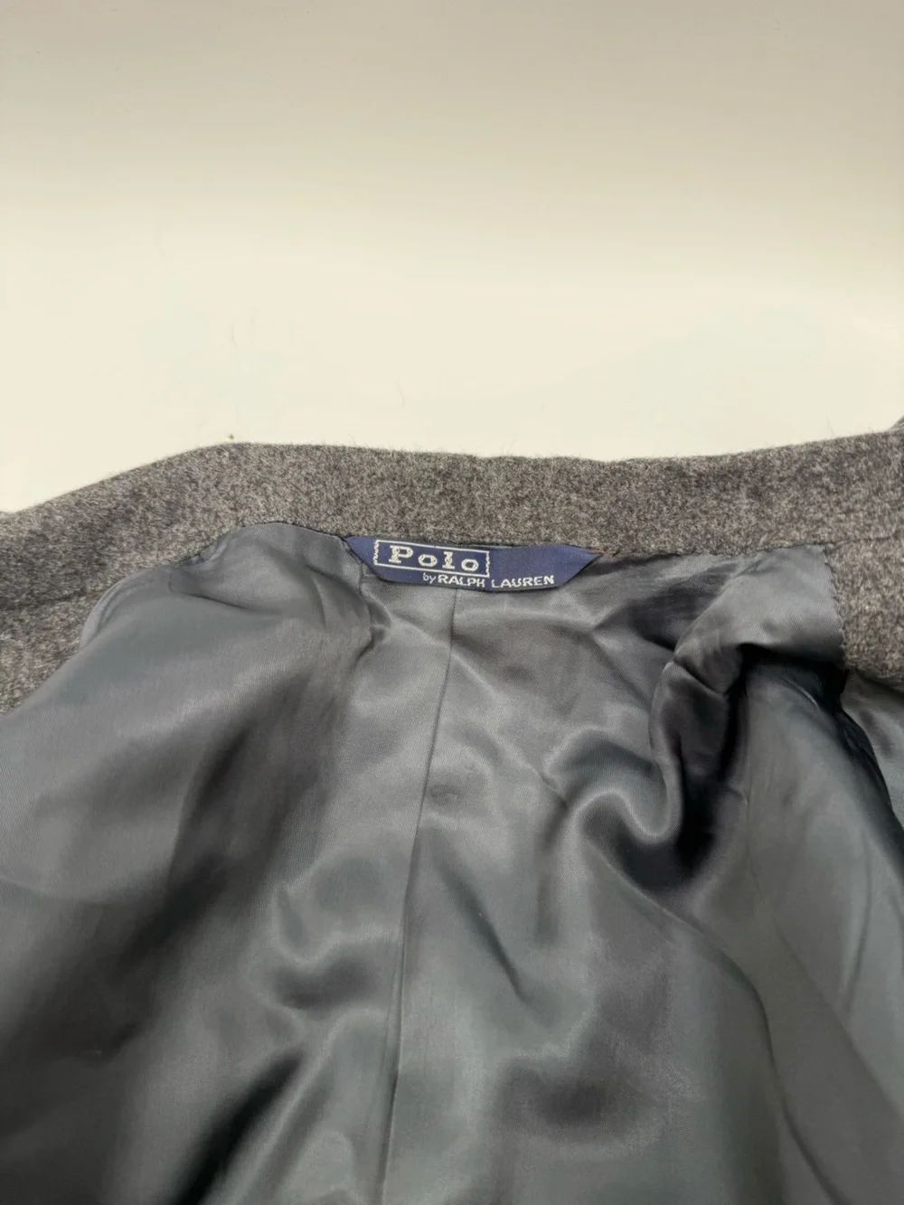 Polo by Ralph Lauren Men's Double-Breasted Gray Wool Sport Coat